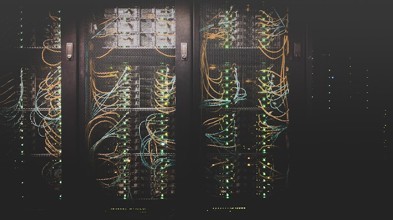 Server room illustrating cloud computing infrastructure