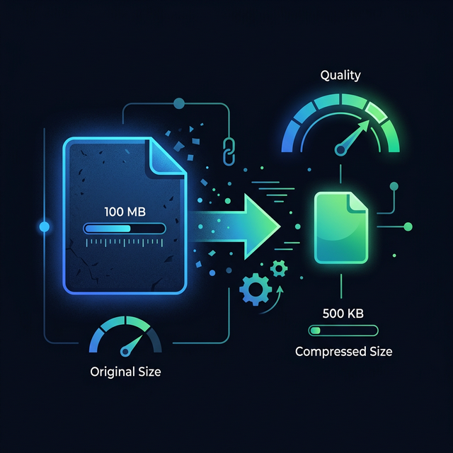 Compress images illustration
