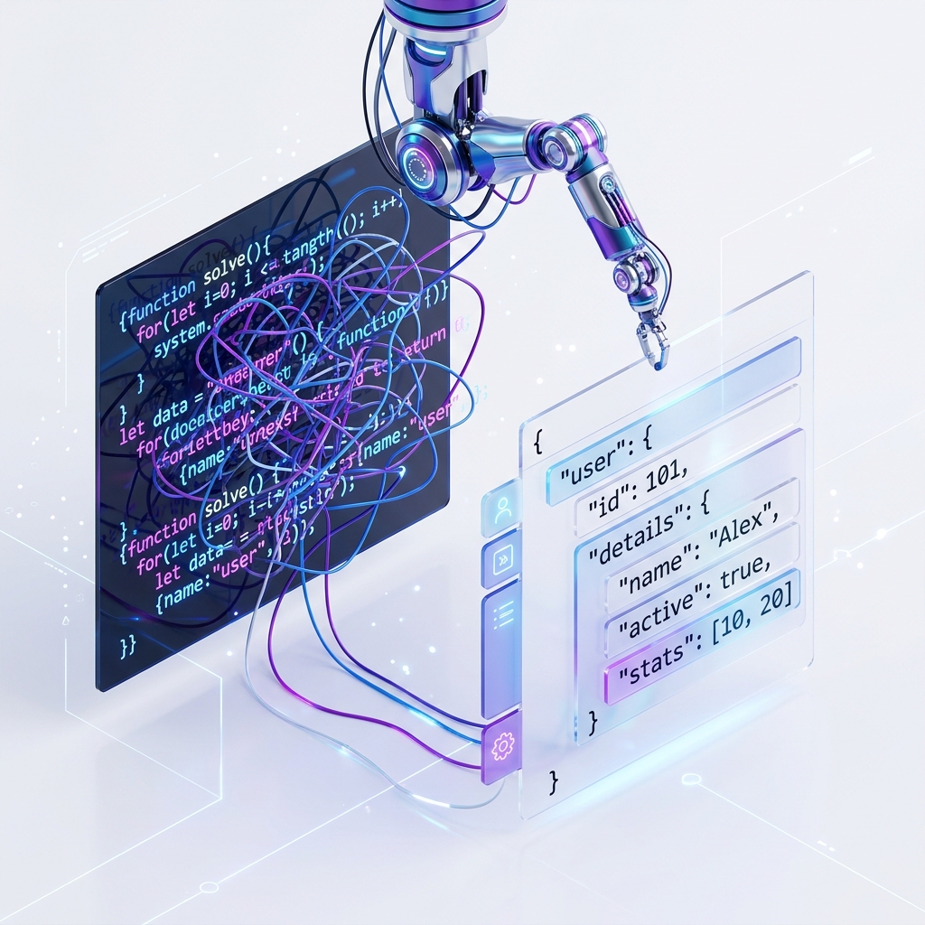 JSON formatting illustration