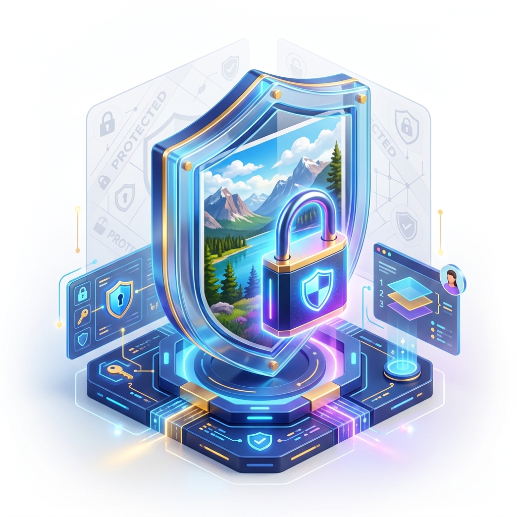 Protect your images illustration