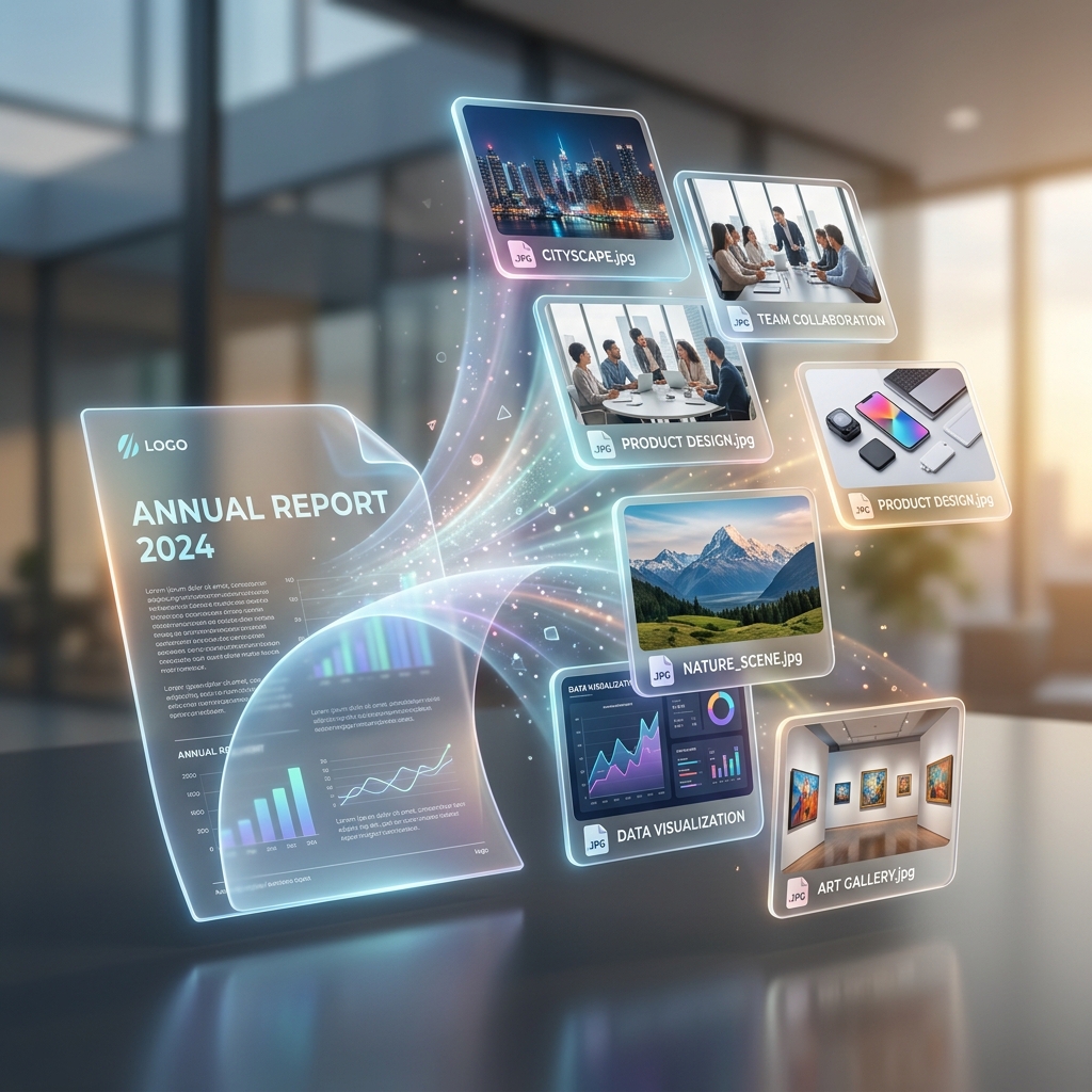 Visual de conversión de PDF a JPG